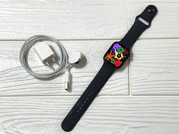 Apple Watch Series5 44mm アップルウォッチ スペースグレー アルミニウム GPS バッテリー87% a4
