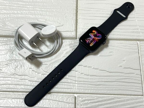 Apple Watch Series5 44mm アップルウォッチ スペースグレー アルミニウム GPS バッテリー91% ①