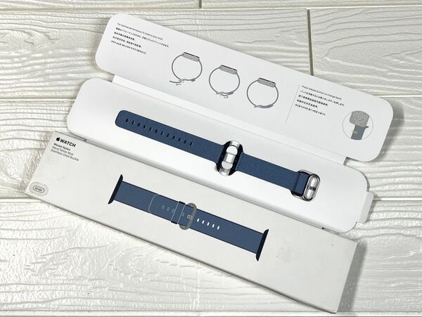 ★未使用品★ Apple Watch 正規品 Navy/Tahoe Blue ウーブンナイロン 41mm 40mm 38mm ④