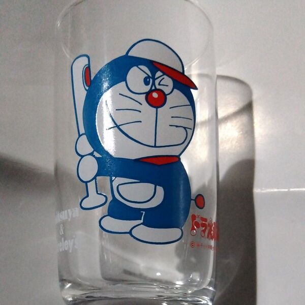 昭和レトロ ドラえもん グラス 三ツ矢バヤリース ガラス製コップ ノベリティグッズ 景品 非売品