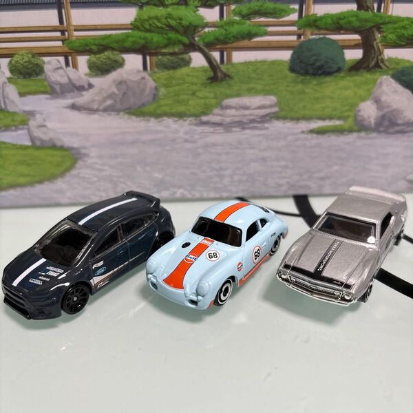 ホットウィール 3種類 ポルシェ など ミニカー