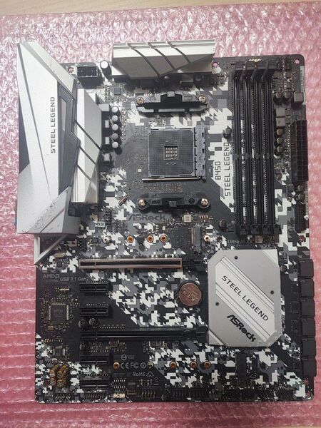 ASRock B450 Steel Legend SocketAM4 ATXマザーボード 動作品 送料無料