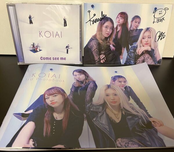 KOIAI 3rd EP Come see me + フォトブック メンバーサイン入り写真付