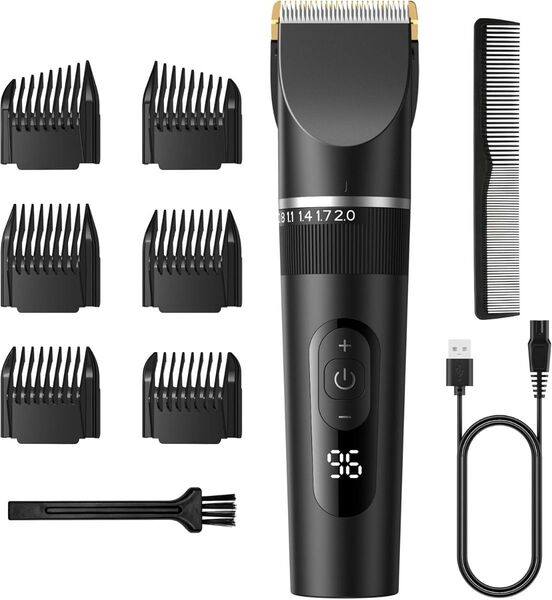 バリカン USB充電式 ヘアーカッター 電動バリカン バリカンメンズ 5段階刈り高さ調節 3段階スピード