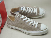 貴重!未使用! 90's 旧日本製 CONVERSE ALL STAR CORDUROY2 OX SAND 26.5cm / MADE IN JAPAN コンバース オールスター コーデュロイ_画像2