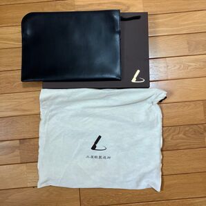 土屋鞄 ヌメ革 ブラックヌメスリムケース