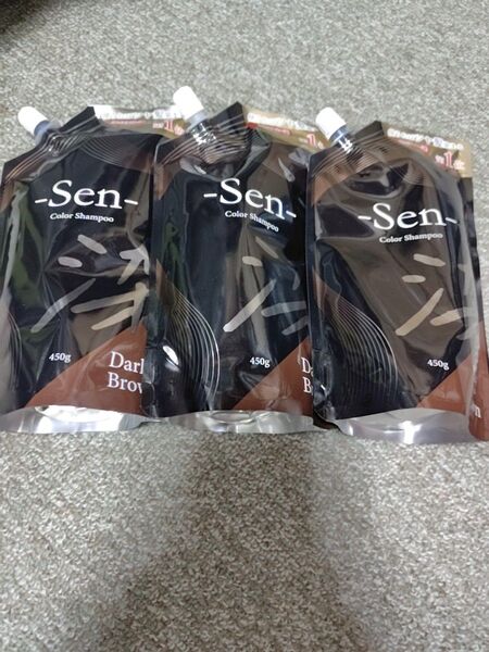 ピコモンテ Sen せん カラーシャンプー ダークブラウン 450g×3個セット