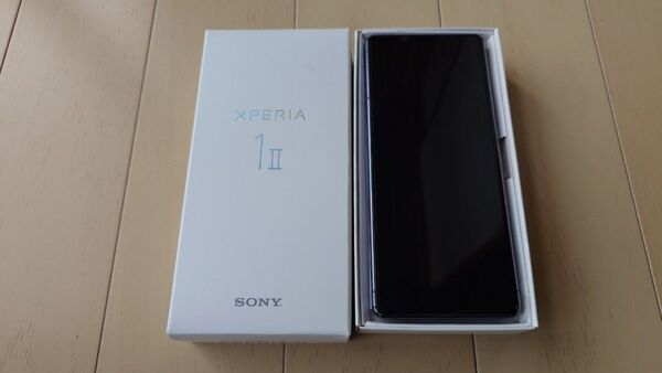 中古良品 SONY Xperia 1 Ⅱ RAM12GB ROM256GB XQ-AT42 パープル SIMフリー