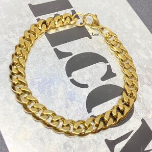 8㎜喜平ブレスレット ステンレスブレスレット ステンレスチェーン ゴールド