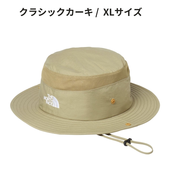 即決☆ノースフェイス ブリマーハット CK/XLサイズ XL ネコポス クラシックカーキ 2WAY キャンプ 登山 帽子 ハット THE NORTH FACE