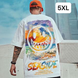 JUAS187メンズ Tシャツ ティーシャツ 半袖 丸首 ゆったり 夏 英文字 メンズファッション 大きいサイズ