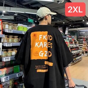 JUAS002メンズTシャツ ティーシャツ 韓国 半袖 丸首 大きいサイズ オーバーサイズ 英文字 夏 メンズファッション
