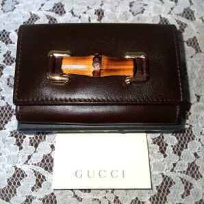 グッチ GUCCI バンブー 6連キーケース*箱付き☆未使用