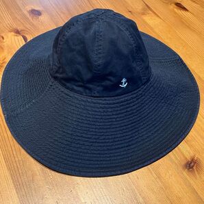 Ralph Lauren ラルフローレン つば広ハット ネイビー 帽子 コットン 洗濯可