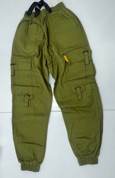 カーゴパンツ ワイドボトムス テーパードパンツ カーキ XL 軍パン 米軍 パンツ