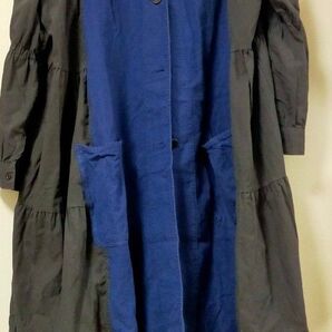 (A33) 古着リメイク コート+シャツ