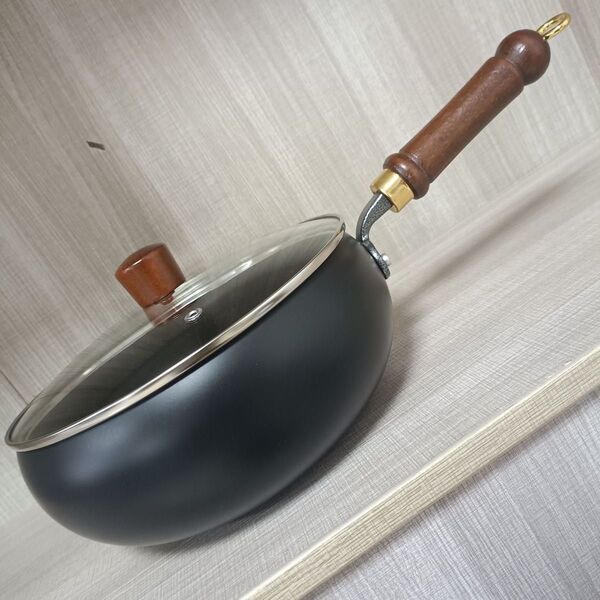 数量限定・お買い得 鉄製深型マルチパン(24cm/ガラス蓋付き)【価格相談OK】