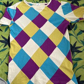 エルパッチワーク調レディース半袖Tシャツ