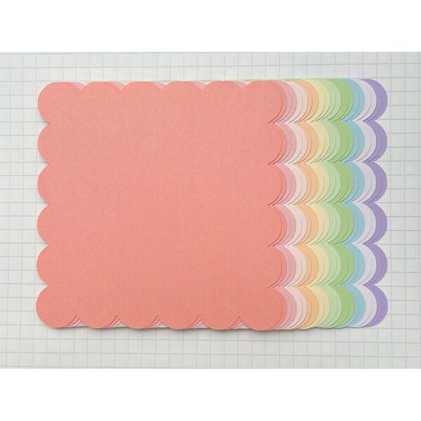 8.9×8.9cmカード20枚 アルバムクラフト ペーパークラフト【10色】