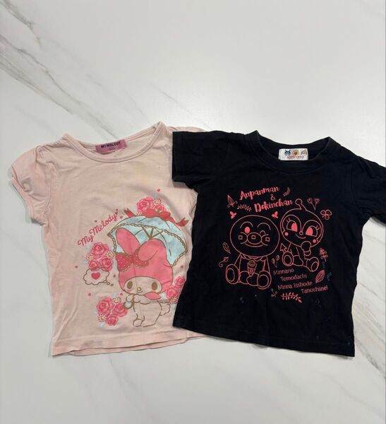 女の子 Tシャツ マイメロディ アンパンマン 2枚セット