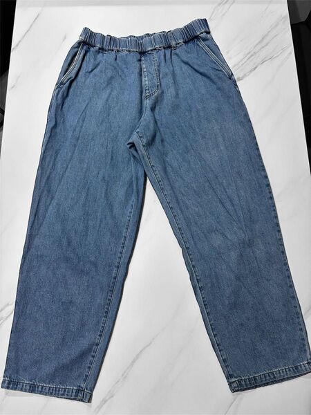 無印良品 メンズ ウエストゴムデニムパンツ LL