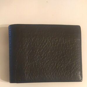 財布 レザー 黒 ブラック 2つ折り財布 メンズ カードケース 定期入れ レザー調