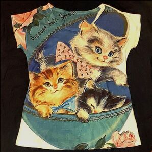 猫 Tシャツ キャッツ 猫柄 ペット 長毛猫 カットソー シャツ 夏 カジュアル アニマル トップス 猫物 猫グッズ コレクション