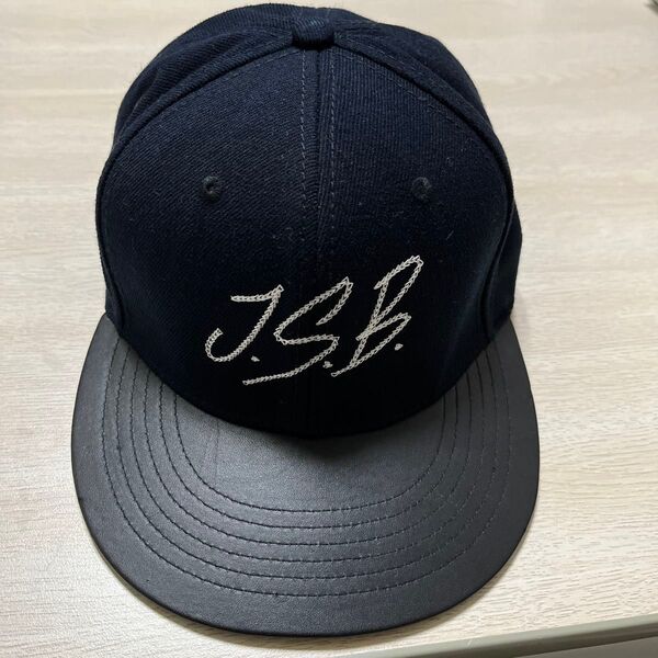 JSB キャップ ネイビー ロゴ入り