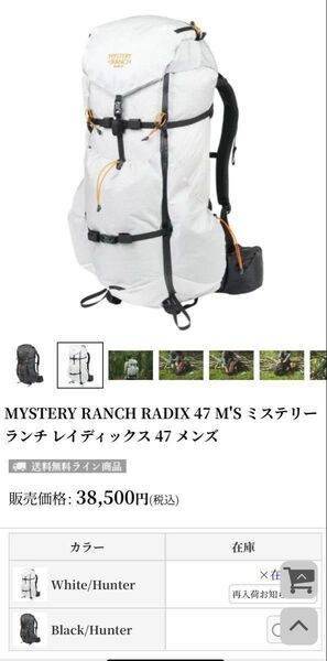 Mystery Ranch ミステリーランチ レイディックス47 メンズ
