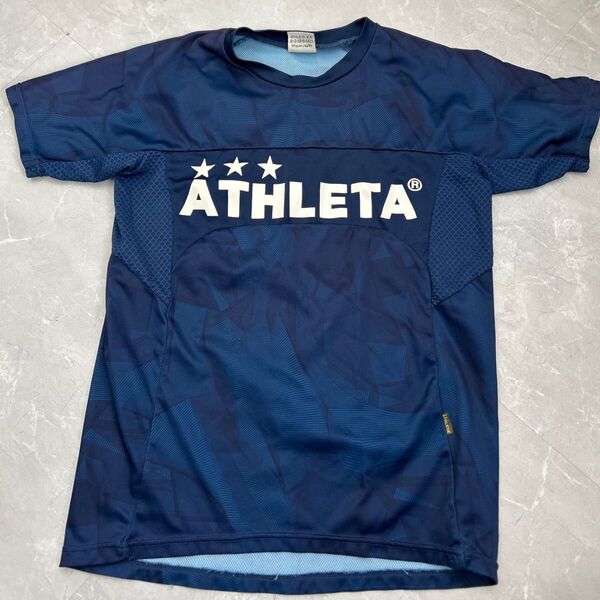 ATHLETA プラクティスシャツ ネイビー サッカー フットサル スポーツウェア