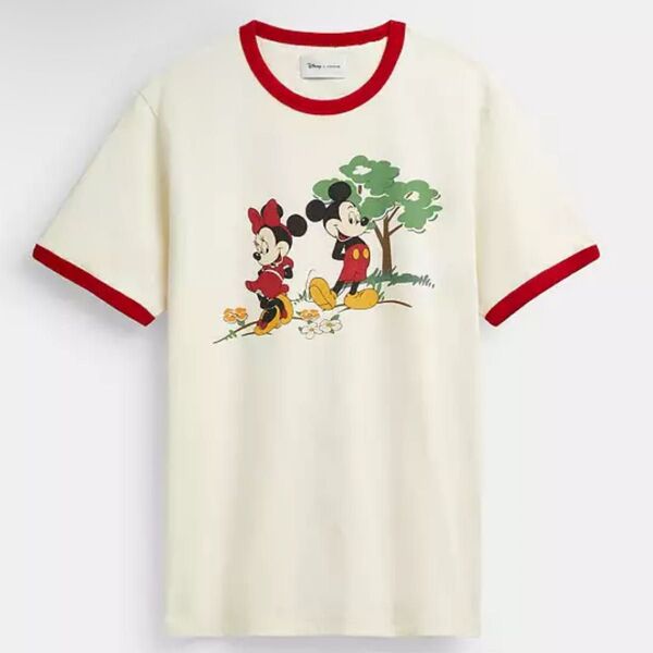【DISNEY X COACH 】ミッキーマウス アンド ミニーマウス / Tシャツ 完売商品