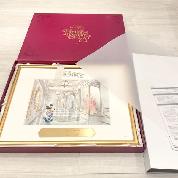 【超レア】ディズニーシー ファンタジースプリングスホテル グランドシャトー アートフレーム 宿泊者限定