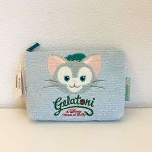 香港ディズニー ジェラトーニ ポーチ メイクポーチ トラベルポーチ ダッフィーアンドフレンズ【タグ付き新品未使用】
