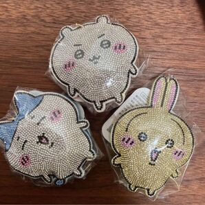 ちいかわ ラインストーンキーホルダー ハチワレ うさぎ