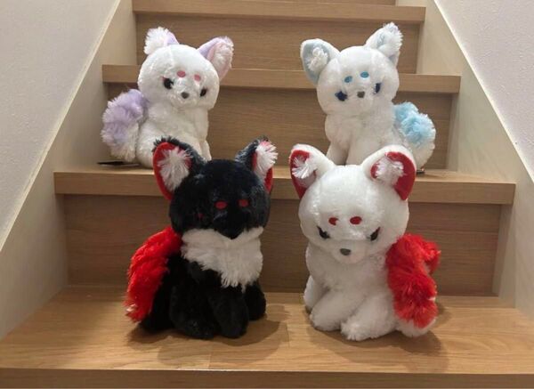 ちょコンと九尾さま狛狐 せっか おこげ ういろう くずきり ぬいぐるみ