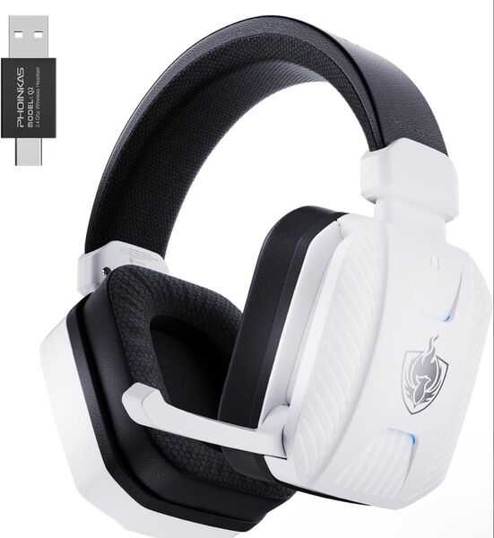 YOTMS ゲーミングヘッドセット ワイヤレスヘッドセット マイク付き ヘッドホン 軽量 7.1ch <25ms超低遅延