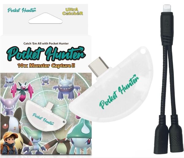 Pocket Hunter ポケモンGO 位置情報ゲーム オートキャッチデバイス USB-C プラグアンドプレイ 充電不要 自動化