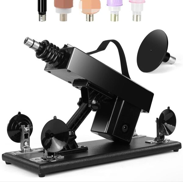電動ピストン機 ピストンマシン 3XLRアタッチメント&吸盤付属 多段階速度/角度調節可能 電動マッサージ機