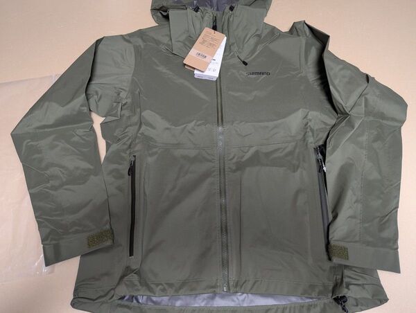 55%off シマノ RA-01JV M レインギアジャケット01 カーキ 防水透湿ストレッチ
