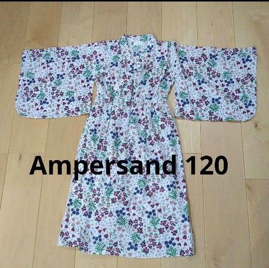 Ampersand 120 花柄 浴衣 浴衣ドレス ワンピース 女の子