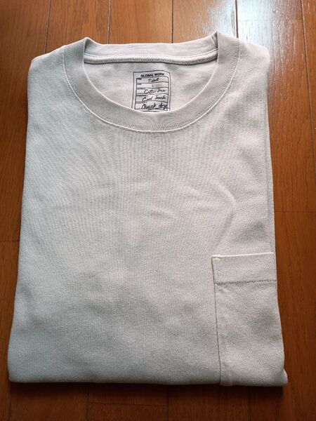 ヘビロッTEE グローバルワーク Tシャツ クルーネック カットソー 接触冷感 吸水速乾