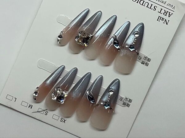 S ネイルチップ つけ爪 美爪セット付 ネイルパーツ ネイルシール