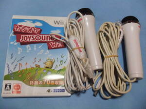 ★Wii___カラオケJOYSOUND Wii+USBマイク まとめて 2個 JOYSOUND___