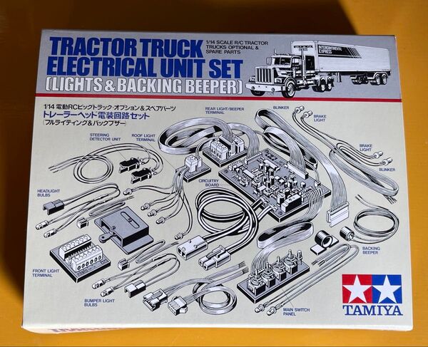 タミヤ 1\\14 RC ビックトラック TROP.1 トレーラーヘッド電装回路セット 絶版品?