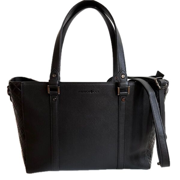 【美品】パトリックコックス トートバッグ 2way 黒 肩掛け ビジネス A4 大容量