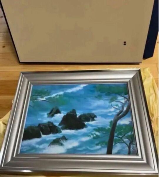 文化勲章受章作家 複製画 美品 東山魁夷 潮聲 絵画 絵画 風景画 美術品
