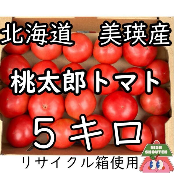 北海道美瑛産 甘くてジューシー!訳あり桃太郎トマト 5kg