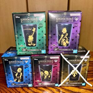一番くじ キングダムハーツ F賞 デザインタンブラー 4種類セット 新品未開封 Linking hearts