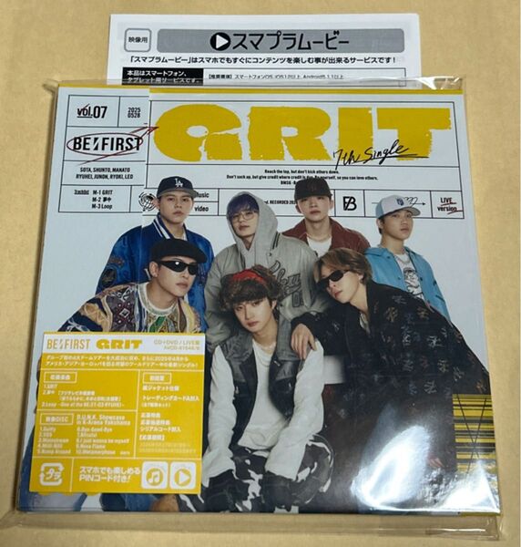 LIVE盤 BE:FIRST『GRIT』スマプラのみ