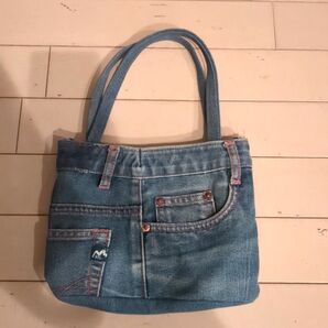 軽井沢 デニムストリート購入 デニムバック 美品